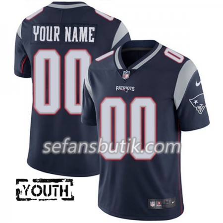 New England Patriots Tröjor Custom Navy - Barn